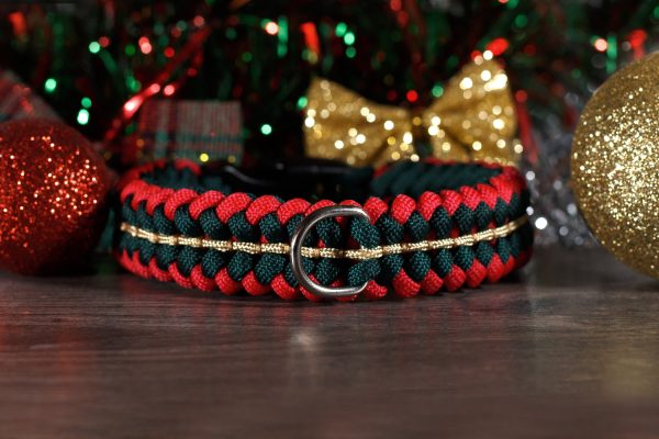 Karácsonyi paracord nyakörv