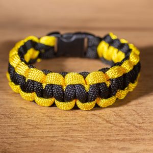 Sárga-fekete paracord karkötő